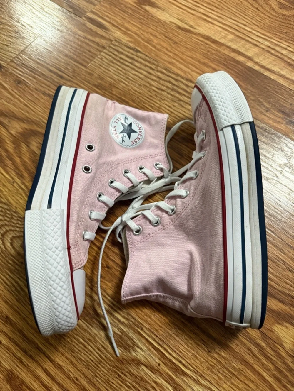 Pink Converse High Top Sneakers Juniors Size 3